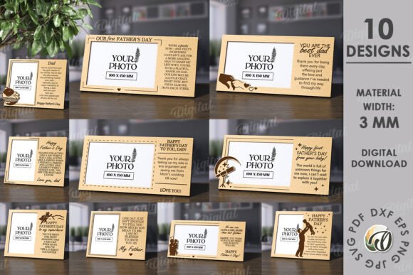 3D Father’s Day Photo Frames Bundle: A Creative Way to Celebrate Dad