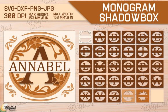 3D Shadow Box Alphabet Bundle: A Creative Digital Craft Kit for All