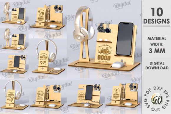 3D Wooden Desk Organizers Bundle: A Creative Solution for Your Workspace