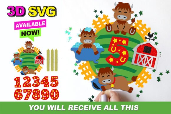 Baby Bull Cake Topper 3D SVG: A Creative Tool for Every Occasion