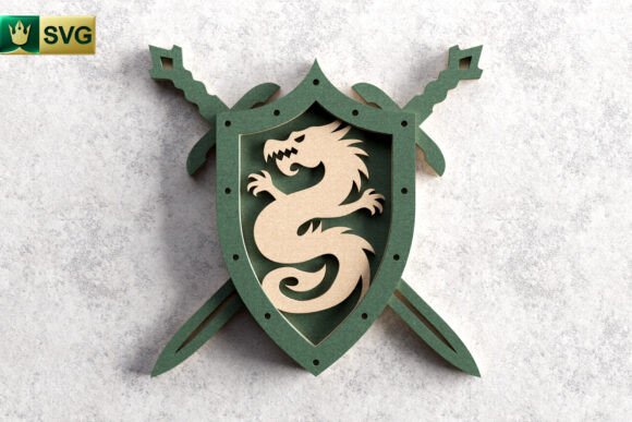 Bringing Medieval Fantasy to Life with the Dragon Crest 3D Layered SVG