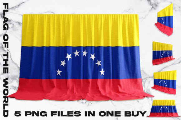 Elevate Your Designs with the Venezuela 3D Flag Bundle
