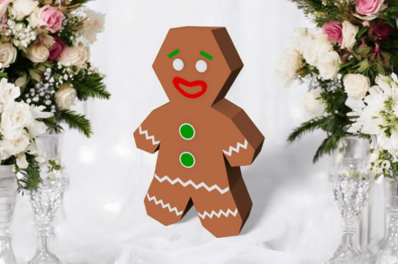 Gingerbread Man Favor - 3d Papercraft: A Creative and Practical Choice for Holiday Crafts