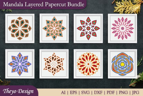Mandala 3D Layered Papercut Bundle: Creative Expression in Every Cut