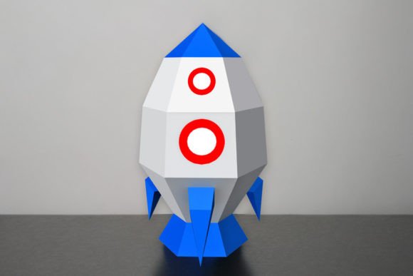 Rocket Lamp - 3d Papercraft