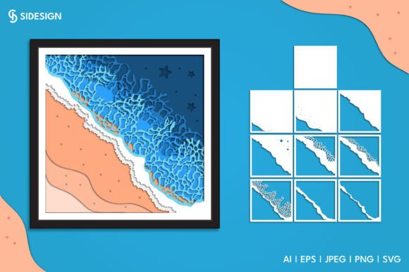 Sea Waves 3D Shadow Box: A Creative Revolution for Digital Crafters