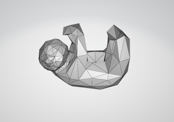 Sloth Planter 3D Model STL and OBJ File